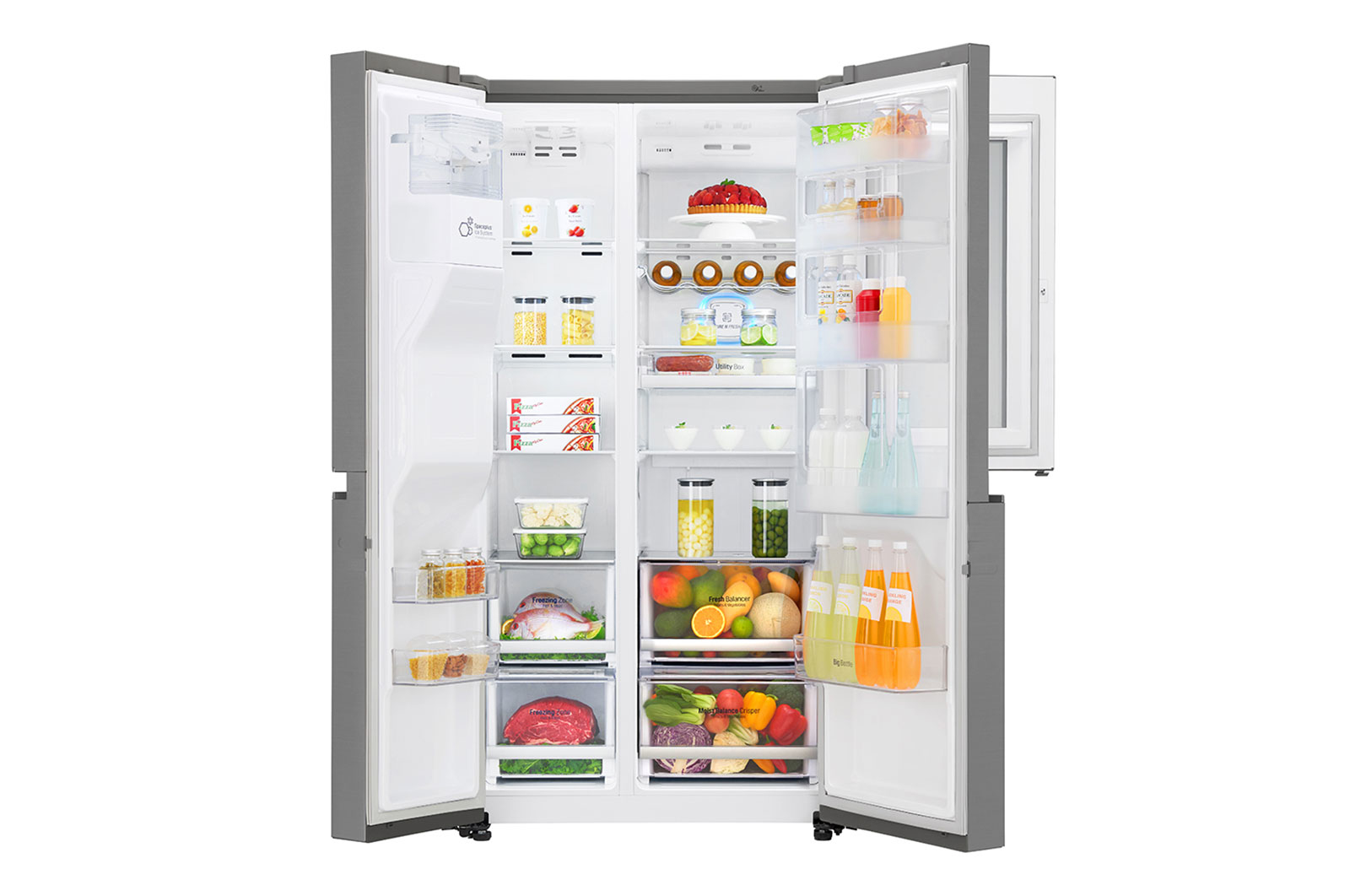 LG GSI960PZAZ side-by-side køle-fryseskab Fritstående 625 L F Rustfrit stål